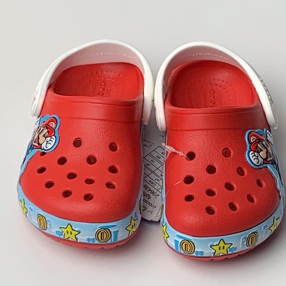mario crocs size 12
